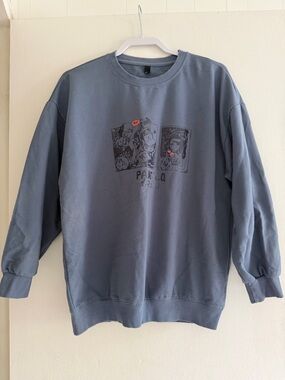 Men's Crewneck Sweatshirt with Graphic Print